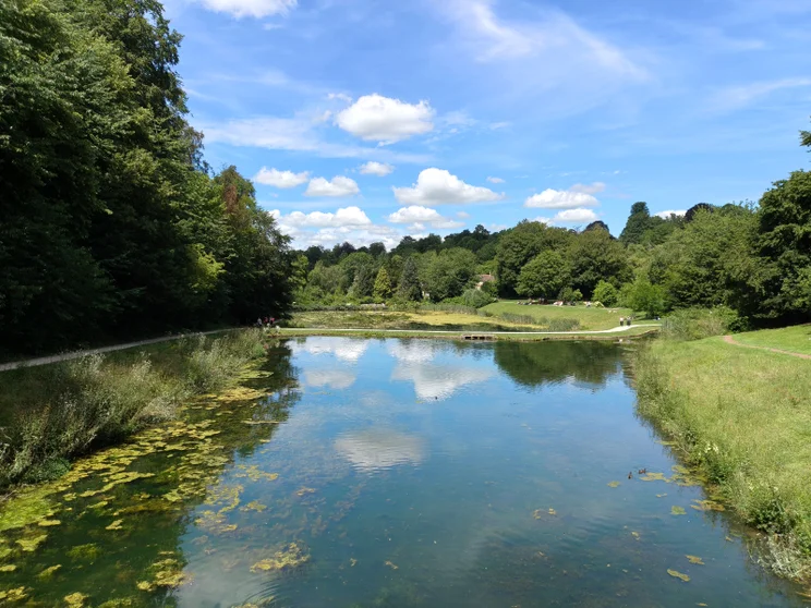 A river on a bright day