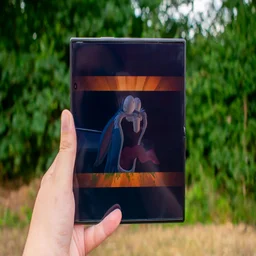 Samsung Galaxy Z Fold 8 Ultra unfolded in hand, video on the display