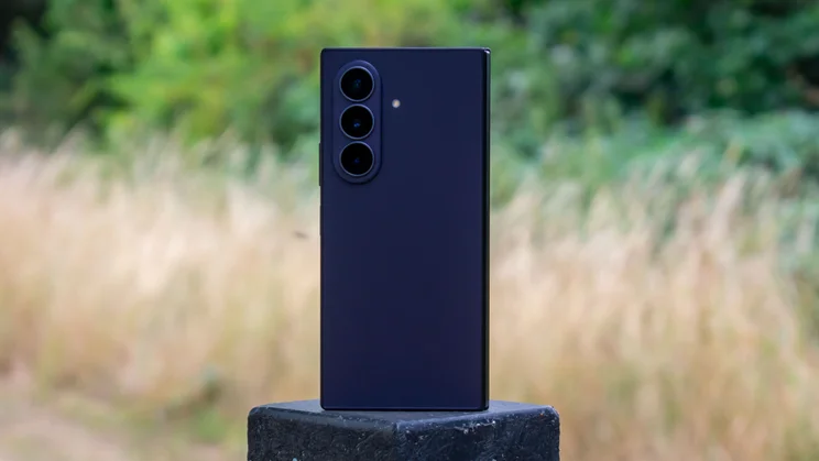 Samsung Galaxy Z Fold 8 Ultra folded, rear view