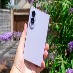 Samsung Galaxy Z Fold 8 in hand, rear view