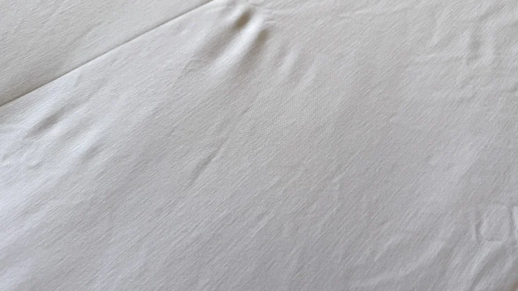 A closeup of the Simba TripleShield Bamboo mattress protector's surface