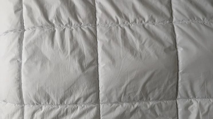 A closeup of the Tempur Luxe Fibre Cooling Duvet's surface