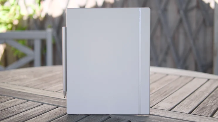 The Boox Go 10.3 (Gen II) Lumi pictured from the rear