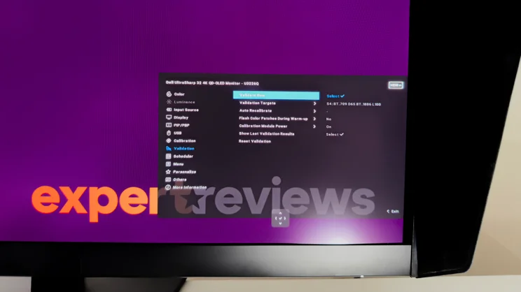 The Dell UltraSharp U3226Q's OSD