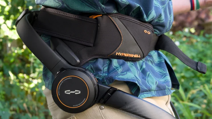 The Hypershell X Ultra S pictured being worn, from the right
