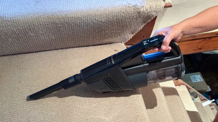The Miele Triflex HX3 in handheld mode