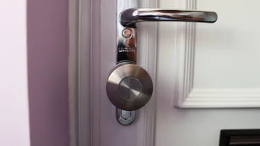 The Ultion Nuki smart lock pictured from inside