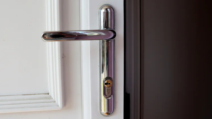 The Ultion Nuki smart lock pictured from outside