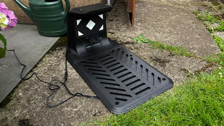 The Eufy Lawn Mower C15's base station
