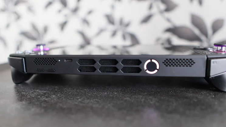 The top edge of the Lenovo Legion Go 2 PC gaming handheld