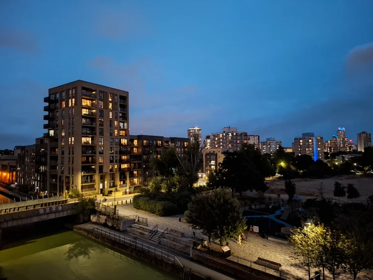 Buidings at night
