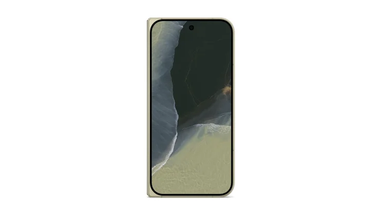 Google Pixel 11 Pro Fold folded, Olive model