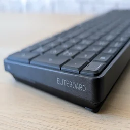 HP EliteBoard G1a review - close-up of right edge of keyboard