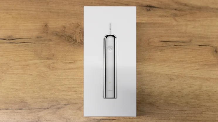 A bird's eye view of the Laifen Wave Pro electric toothbrush's box