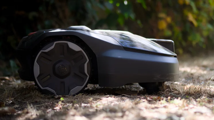 The Husqvarna Automower 308V pictured from the right side