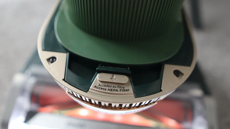 The Shark PowerDetect Transformer's HEPA filter drawer