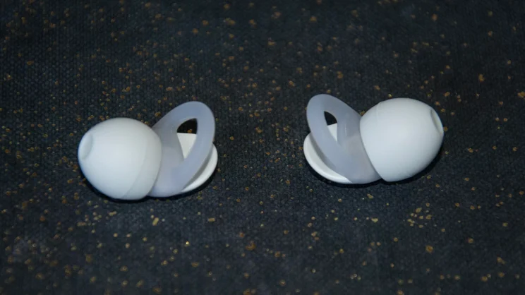 The Audio-Technica AT-ERP3 earplugs with their eartips facing sidewards
