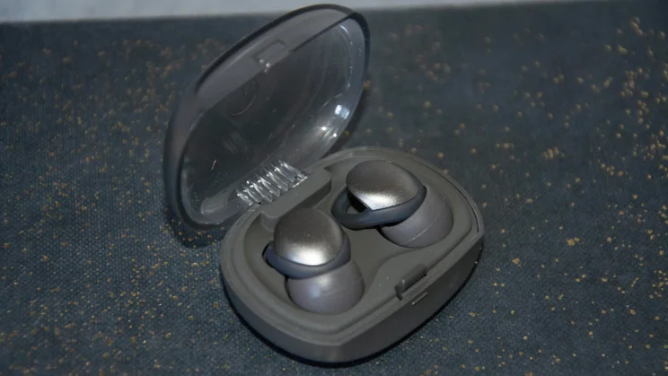 The Audio-Technica AT-ERP5 earplugs in their carrying case with the lid open