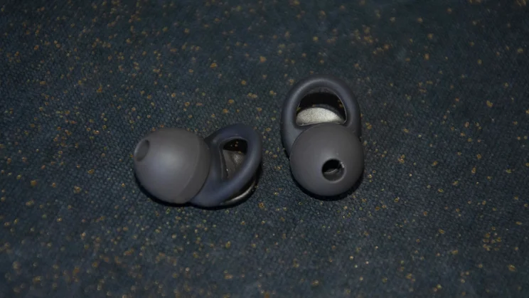 The Audio-Technica AT-ERP5 earplugs on a book