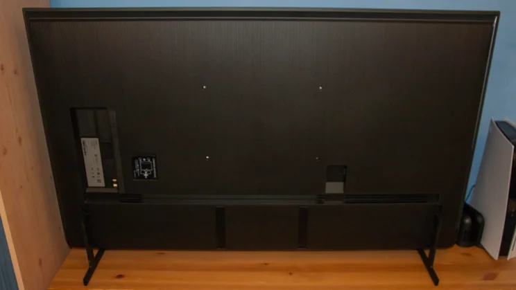 Rear view of the Samsung QN80H Mini LED TV
