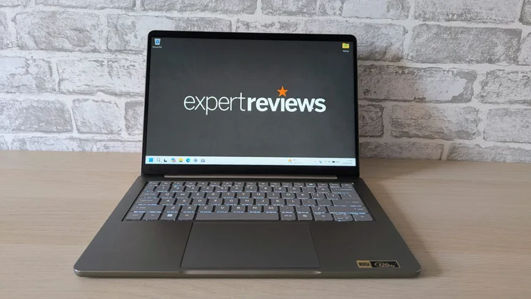 Acer Swift Air 14 - front on photo showing whole laptop with Expert Reviews logo on screen