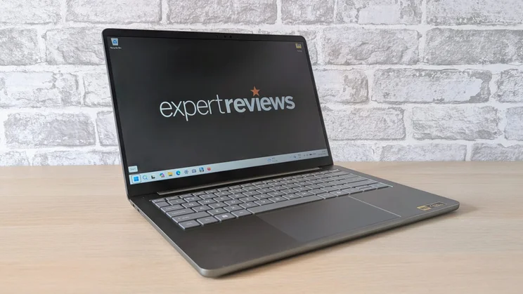 Acer Swift Air 14 - wide shot of entire laptop, taken quarter left