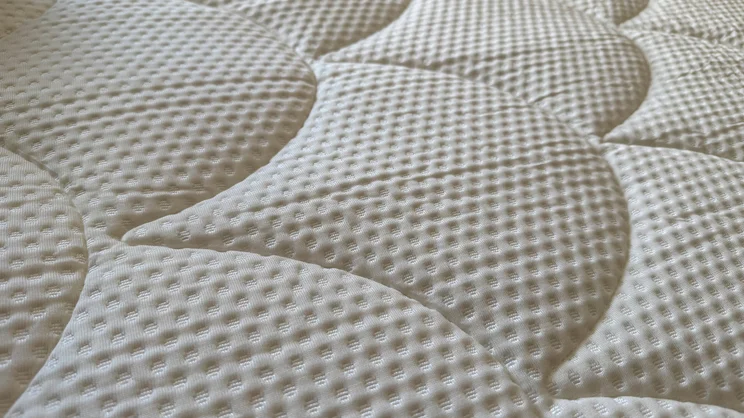 A closeup of the DreamCloud Hybrid mattress' surface
