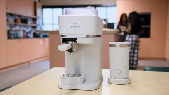 The Philips Baristina with accessories