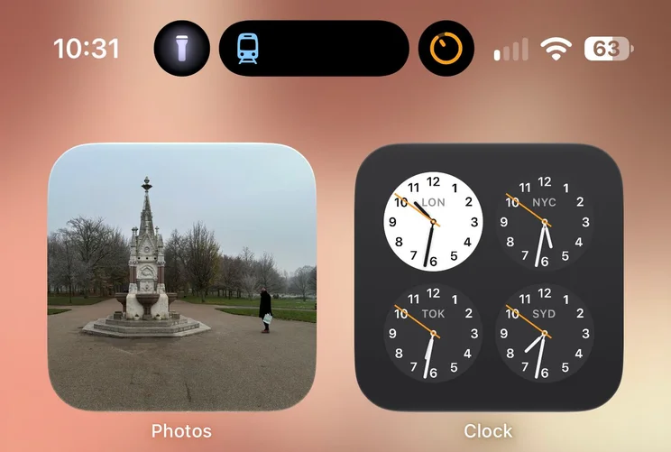 Screenshot showing smaller dynamic island on iPhone 18 Pro Max