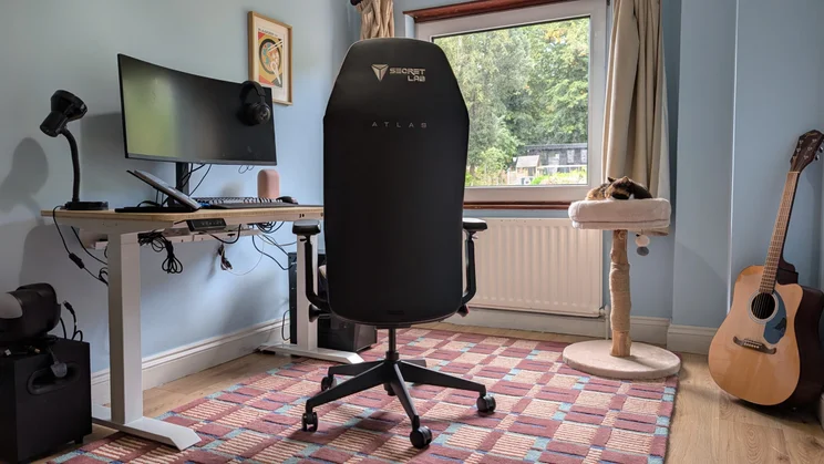 Secretlab Atlas review - wide shot of chair from rear