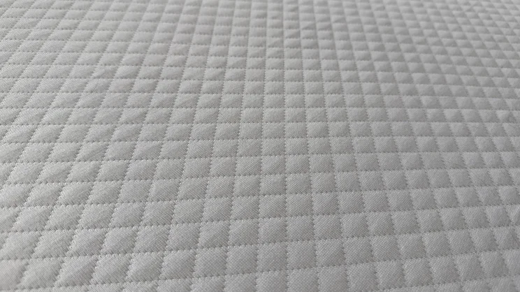 A closeup of the Simba Simbatex Cool mattress' surface