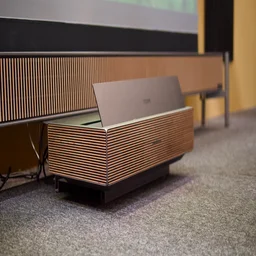 XGIMI Aura 3 Max ust projector pictured from the front left