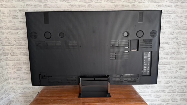 Rear view of of the Sony Bravia 9 II True RGB TV