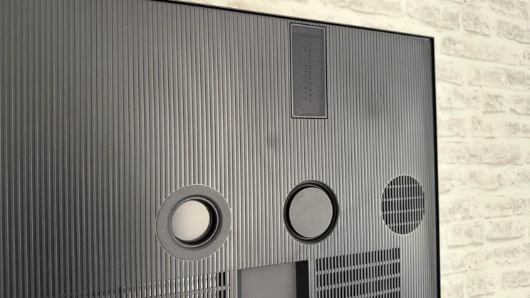 Half of the speaker arrangement of the Sony Bravia 9 II True RGB TV