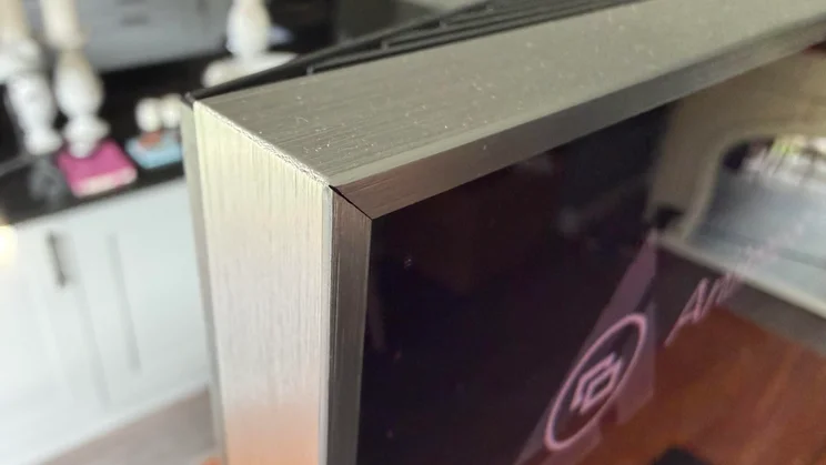 The top-left-hand corner of the TCL C8L SQD Mini LED TV