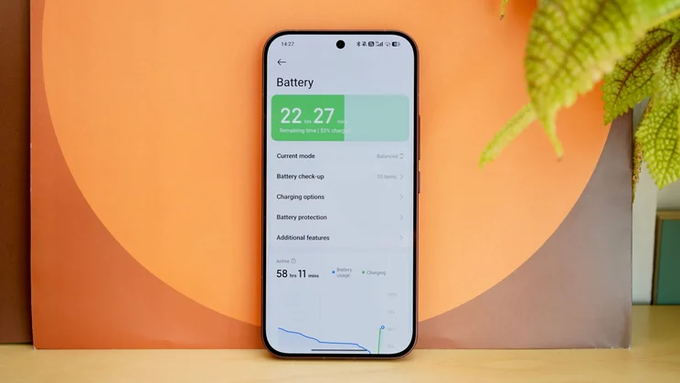 Poco F9 Ultra displaying battery settings